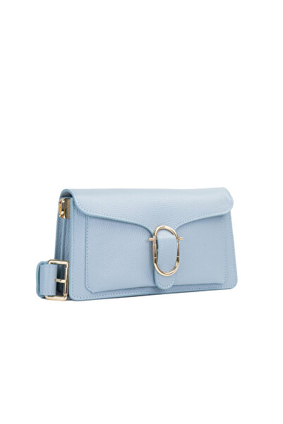Posete Fagaras Anabelle Leather Purse - Blue, Casual Bag Made of Genuine Leat...