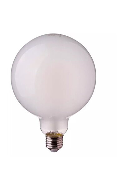 V-TAC Bec LED G125 E27 7W cu filament 2700K alb cald sticlă mată