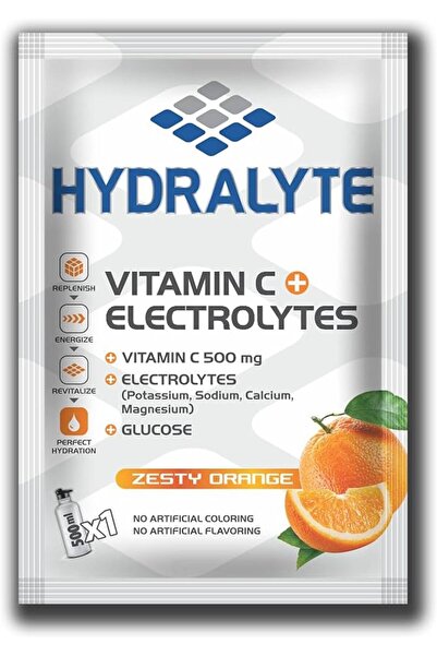 HYDRALYTE Vitamin C + Electrolyte Hydration Sports Drink Powder Mix | 1 Sache...