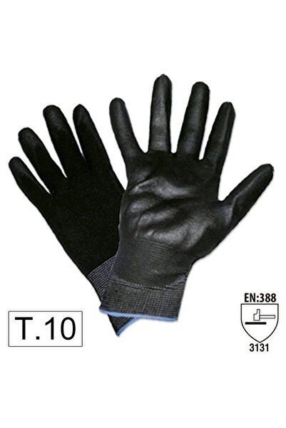 JBM Work Gloves with Reinforced Palm, Polyurethane, Size T.10