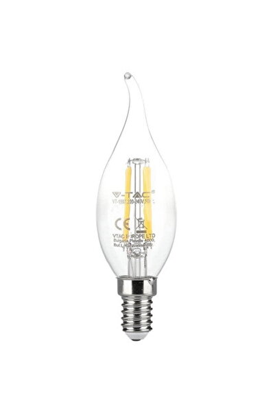 V-TAC Bec LED cu filament E14 4W 3000K