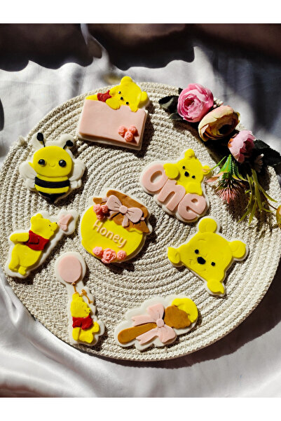 Maku home Winnie the Pooh kurabiye seti / 1 yaş doğum günü Kız Bebek konsepti...