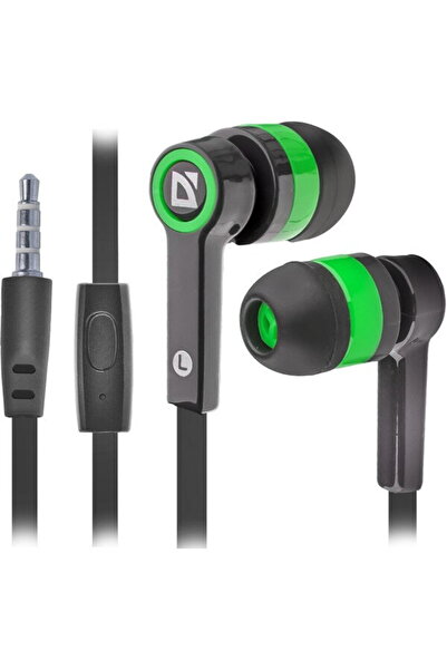Defender Pulse 420 Bluetooth Headphones with Microphone, Black/Green