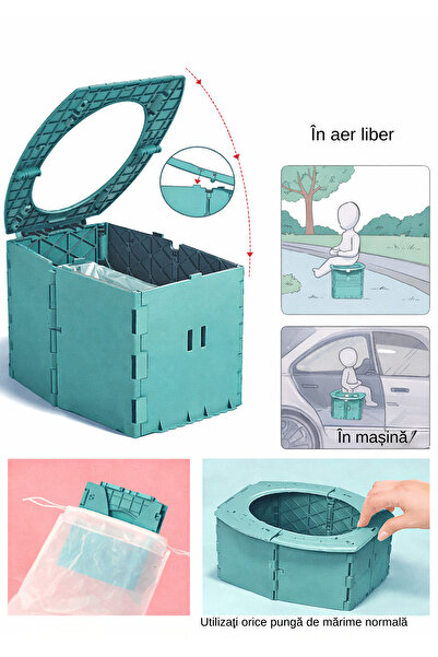 NO NAME Portable Folding Potty for Kids +12 months - Mint Green