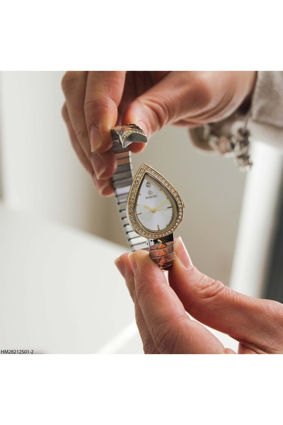 Homies ساعة يد نسائية HM28212S01-2 بحزام فولاذي