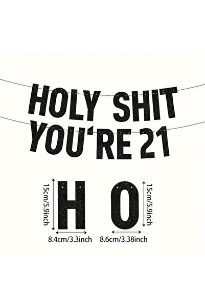 Choice 21th Black "Oh My God, You're 18, 21, 30, 40, 50, 60, 70" Birthday Par...