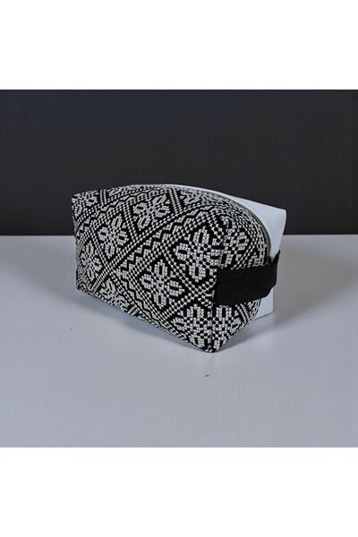 Generic Palestinian Embroidery Makeup & Storage Pouch – Multi-Use Travel Orga...