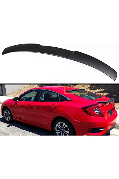 X POWER TUNİNG honda civic fc5 sedan uyumlu plastik parlak siyah m4 cam üstü ...