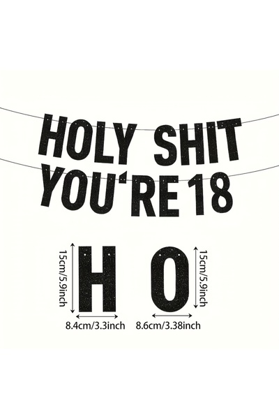 Choice 18th Black "Oh My God, You're 18, 21, 30, 40, 50, 60, 70" Birthday Par...