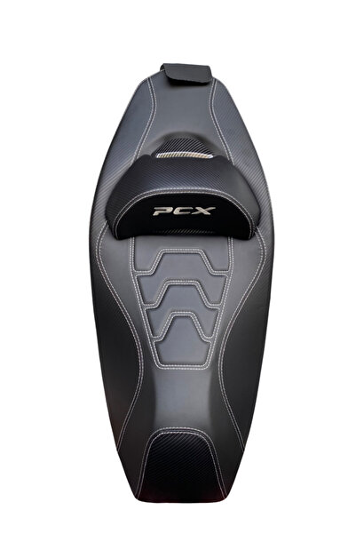 İthal PCX 2021-2025 SPOR SELE BEYAZ DİKİŞLİ MODİFİYE KONFOR KOLTUK KOMPLE (Dİ...