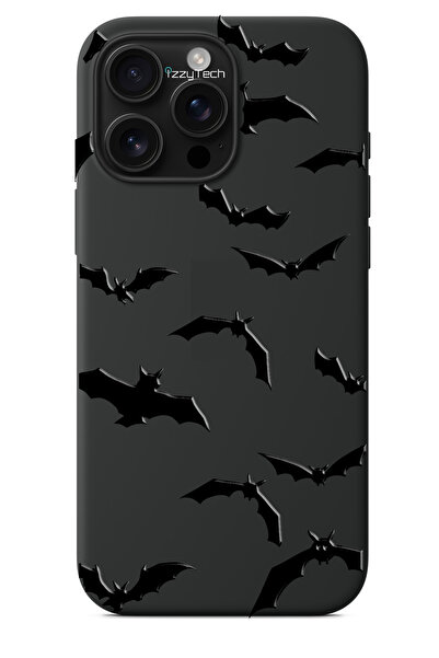 izzytech iPhone 11 Pro Max Compatible Black Phone Case – Bat Figure with Glos...