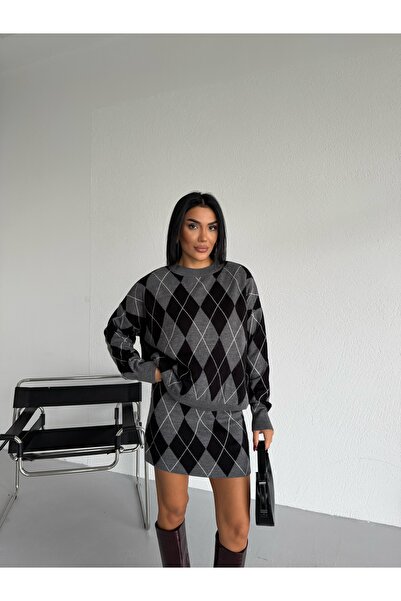 Lamierra Baklava Skirted Knitwear Set