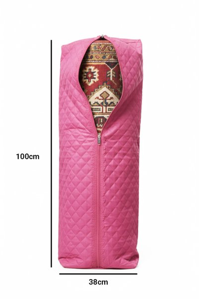 SER&YAT Rug and Carpet Storage Bag - Pink 2-Piece Zippered Rug Cover - Compatible with up to 6m