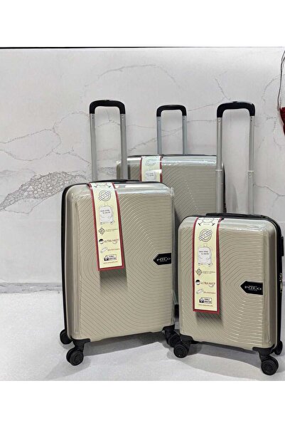 AWAY KIRILMAZ SLİKONLU VALİZ 3 LÜ TAKIM