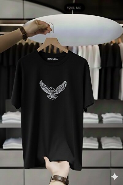 İnazuma Outdoors Unisex Oversize Βαμβακερό T-shirt με στάμπα και κοντό μανίκι...