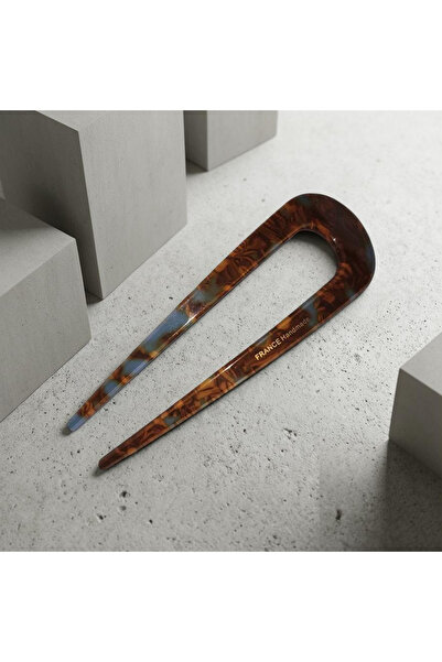 Xui France Style Asetat Kemik Topuz Tokası/U Topuz Çubuğu(13 cm)Kaplumbağa Ka...