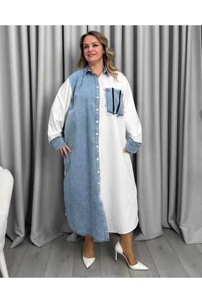 FUNDA Tina Shirt Dress White