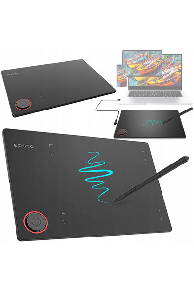 bosto T608 USB Graphic Tablet 8x6 Inch Black