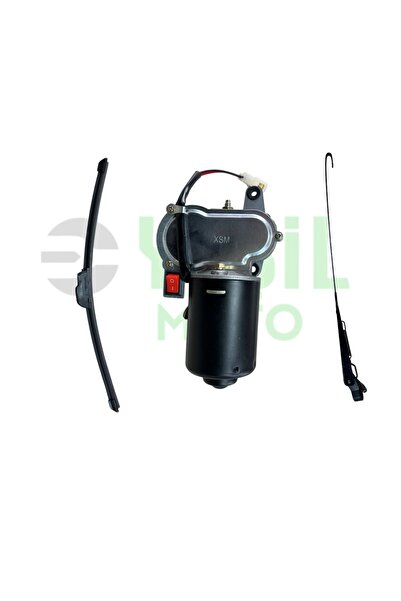 Volta Üç Tekerlekli Kasalı Silecek Motoru ve Silecek Kolu