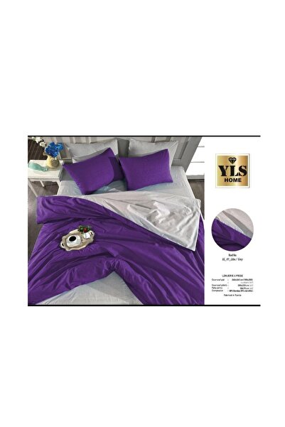 yls home Double bed linen LG_01 Lilac / Grey - 4 pieces, 2 persons, 240X260