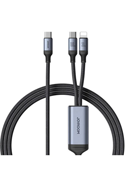 Joyroom 2 in 1 cable speedy series SA21-1T2 USB-C - USB-C / Lightning 100W 1....