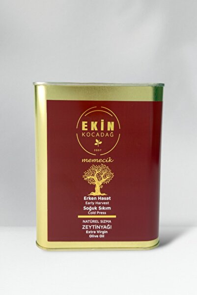 Ekin Kocadağ Memecik Erken Hasat Soğuk Sıkım Naturel Sızma Zeytinyağı 2lt