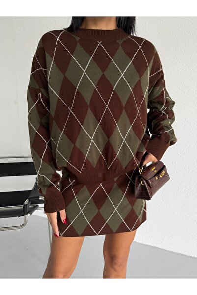 Lamierra Baklava Skirted Knitwear Set