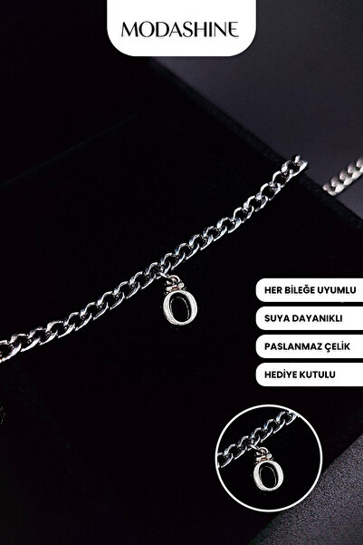 ModaShineShop Letter O Stainless Steel Bracelet – Adjustable Letter Bracelet ...