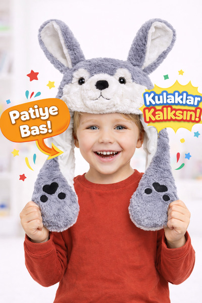 Selvira Patiye Pressure Ears Shield Plush Animal Hat |   Children's Winter Co...
