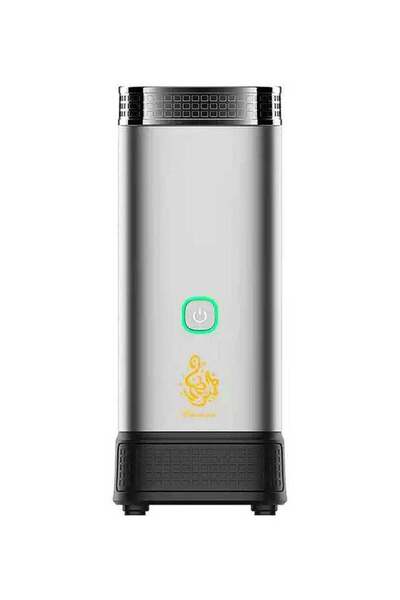 Bukhoon مبخرة سيارة إلكترونية مطورة مع صندوق تخزين للعود ووظيفة قفل أمان، لون...