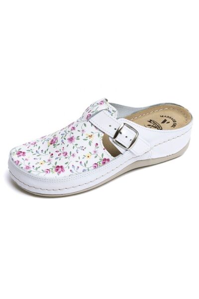VESNA Saboți din piele 182 Floral