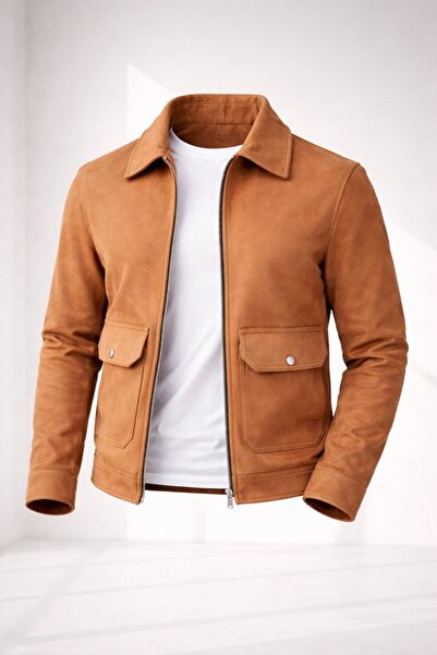 LUMAST Comfort Casual Suede Jacket with Pockets