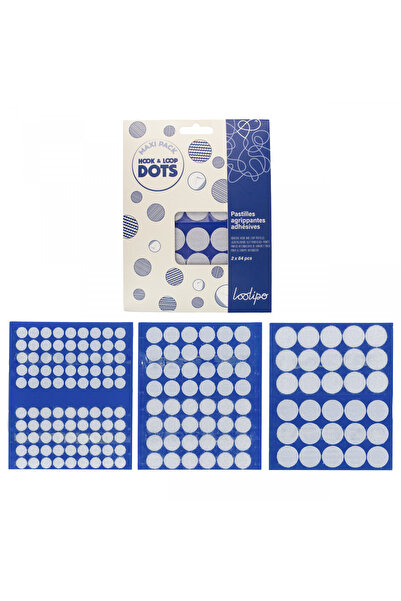 Loolipo Set buline autoadezive din velcro - 84 de perechi