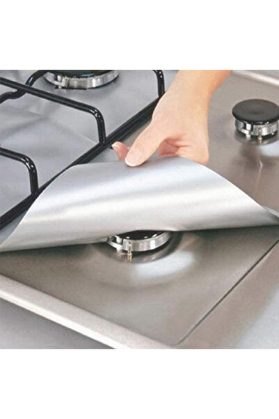 ETT Ocak Üstü Alüminyum Koruyucu Ped Seti 4’lü – Yağ ve Kir Önleyici