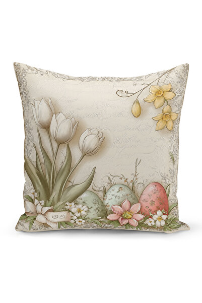Bertille Home Husă de pernă cu imprimare digitală pe două fețe, seria Spring ...