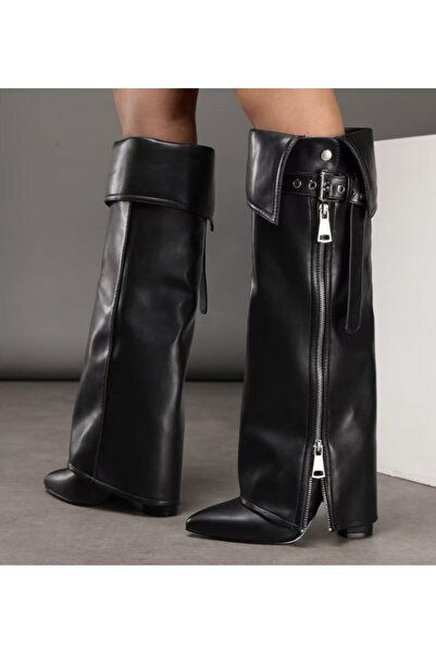 BENOTTİ Cizme Fekere negre cu toc bloc pentru femei