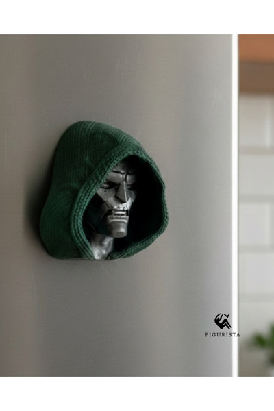 Figurista Doctor Doom - Marvel Figürlü 3 boyutlu Mıknatıslı Dekoratif Magnet