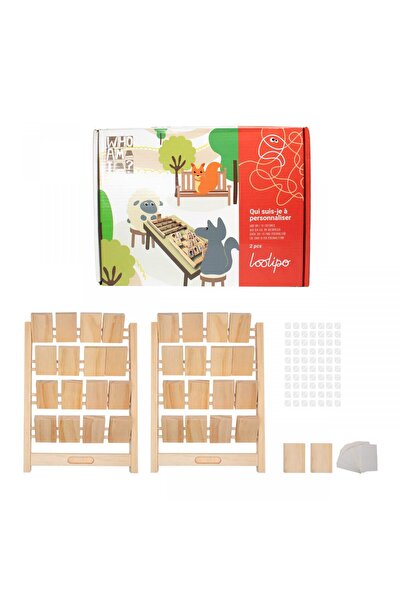 Loolipo Customizable wooden game - Guess who I am