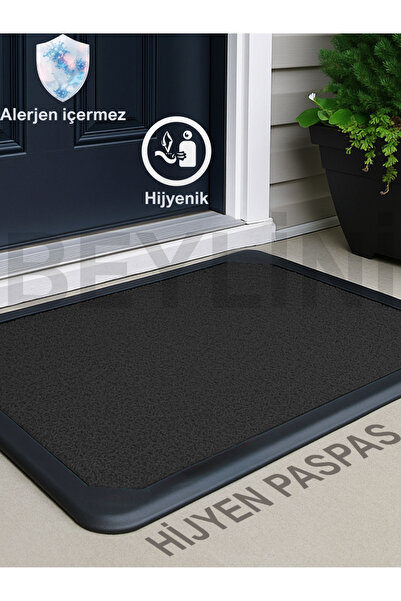 BEYLİNİ Dezenfektan Hijyen Paspası Dış Kapı Ev Ofis Apartman Giriş Halısı Kıv...