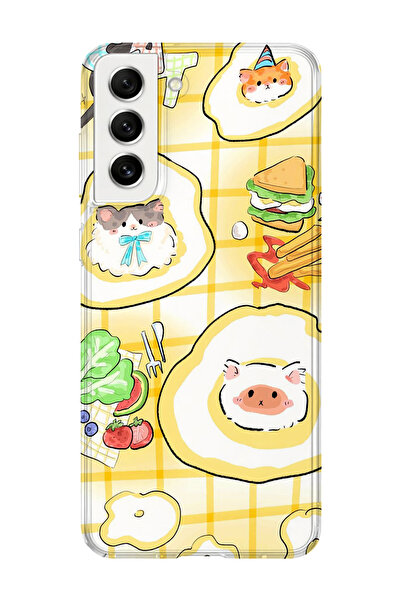 lelia حافظة هاتف شفافة مطبوعة متوافقة مع هاتف سامسونج جالاكسي S22 بلس |   مجم...