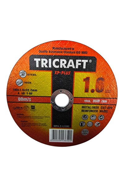 Tricraft METAL KESİCİ TAŞ 50 ADET 180x1.6x22.23mm