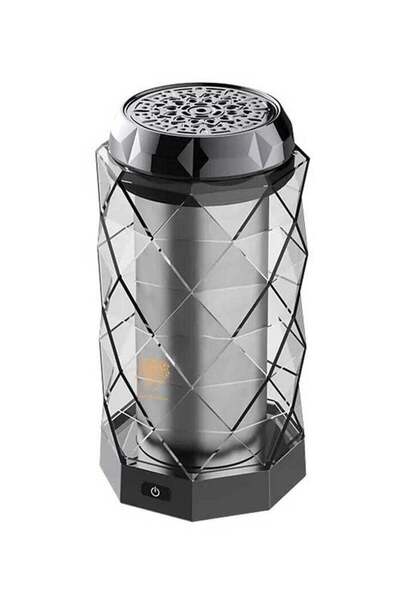 Oud Bakhoan مبخرة بخور كهربائية جديدة بتصميم كريستالي فريد وبطارية 2000 مللي ...