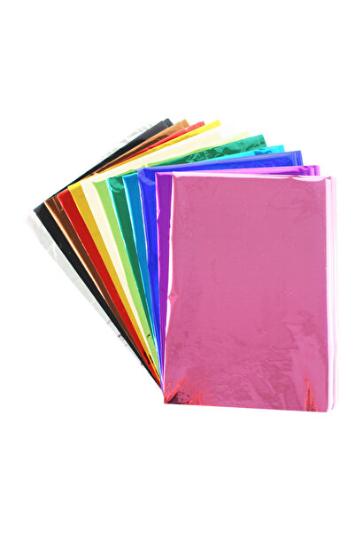 Loolipo Set of 12 metallic transfer sheets for creative activities, 21 x 30 cm