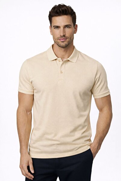 zs zaos fashion تي شيرت رجالي من Poloyaka بأكمام قصيرة وتصميم أساسي من القطن ...