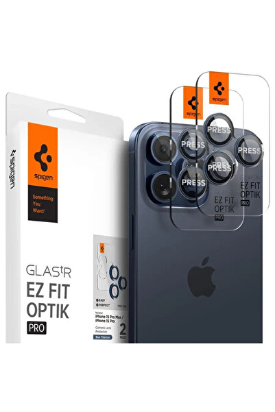 Spigen Optik.tR EZ Fit Camera Protector for iPhone 14 Pro / Pro Max / 15 Pro ...