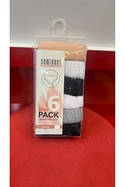 HİKMET Cotton 6-Pack High Waist Wide Edge Comfortable Cut Premium Quality Und...