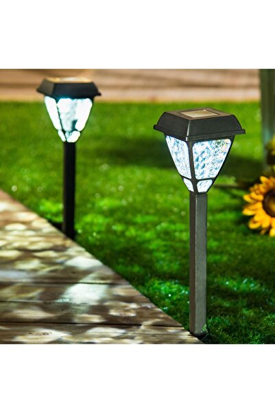 OEM Set 6 Lămpi Solare Negre pentru Exterior cu LED, dimensiune 41 cm