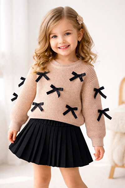 My Lusa baby wear İlaya I Συνδυασμός πλεκτών ενδυμάτων και πλισέ φούστας για ...