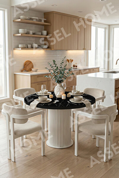 ah assel home Matris Bohem Ayak 4'lü Tokyo Metal Demonte Sandalye 90x90 Masa ...