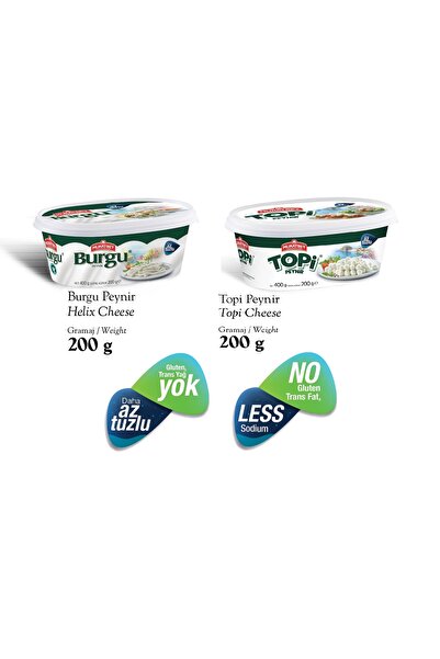 Muratbey Burgu ve Topi Peynir 2'si Bir Arada 400 Gr